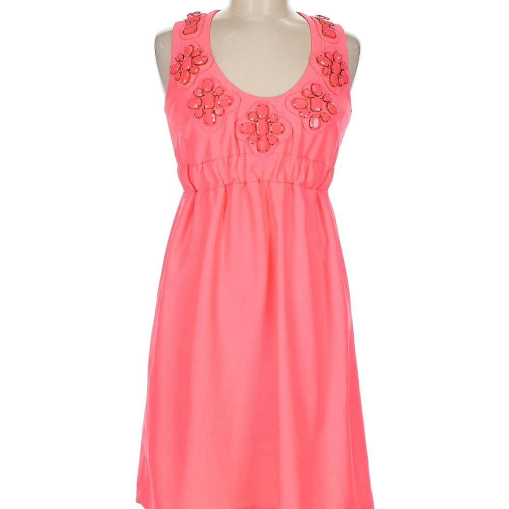 Pink Ruched Sleeveless Sundress Mini